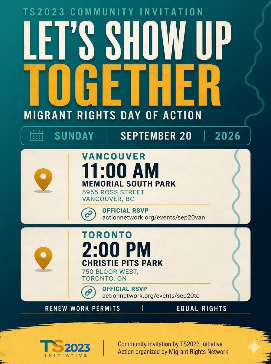 TS2023'liler Vancouver ve Toronto'da Göçmen Hakları Yürüyüşünde Sesini Duyuruyor!